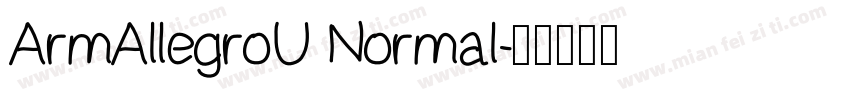 ArmAllegroU Normal字体转换